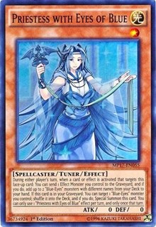 Priestess with Eyes of Blue [MP17-EN055] Super Rare | Exor Games Bridgewater