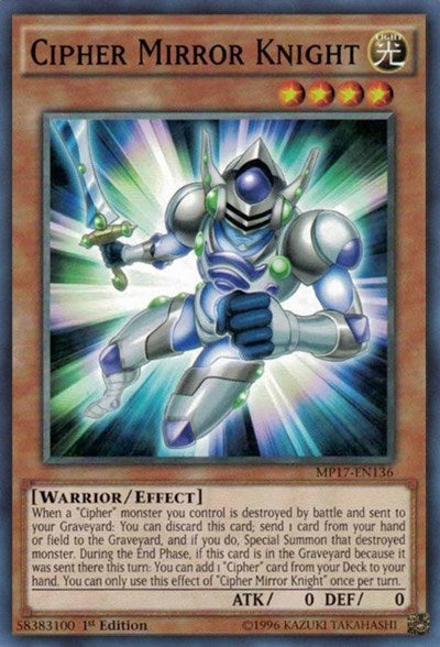 Cipher Mirror Knight [MP17-EN136] Common | Exor Games Bridgewater