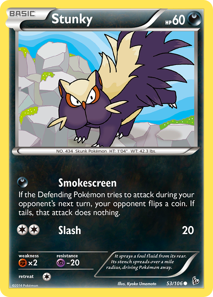 Stunky (53/106) [XY: Flashfire] | Exor Games Bridgewater