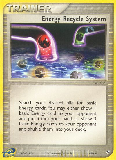 Energy Recycle System (84/97) [EX: Dragon] | Exor Games Bridgewater