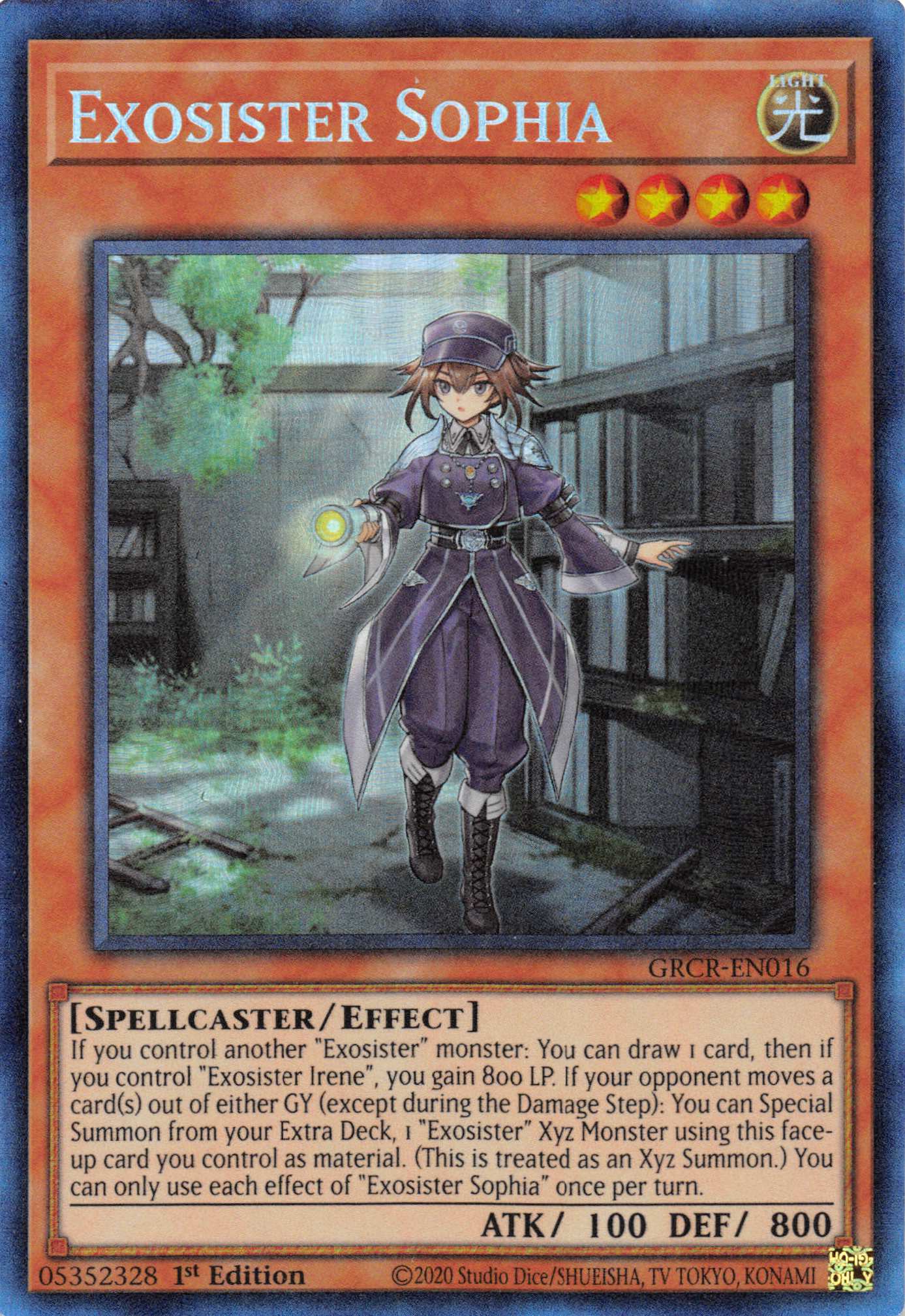 Exosister Sophia [GRCR-EN016] Collector's Rare | Exor Games Bridgewater