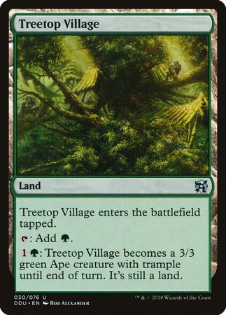 Treetop Village [Duel Decks: Elves vs. Inventors] | Exor Games Bridgewater