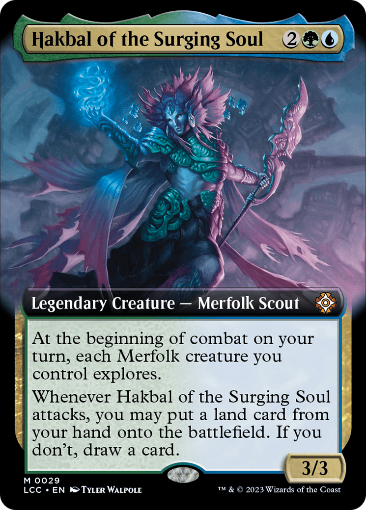 Hakbal of the Surging Soul (Extended Art) [The Lost Caverns of Ixalan Commander] | Exor Games Bridgewater