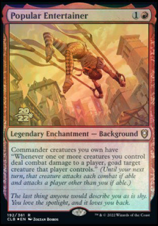 Popular Entertainer [Commander Legends: Battle for Baldur's Gate Prerelease Promos] | Exor Games Bridgewater