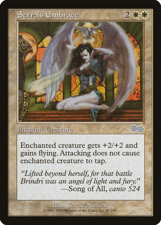 Serra's Embrace [Urza's Saga] | Exor Games Bridgewater