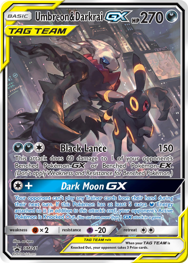 Umbreon & Darkrai GX (SM241) [Sun & Moon: Black Star Promos] | Exor Games Bridgewater