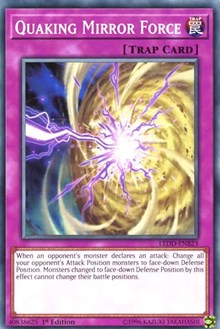 Quaking Mirror Force [LEDD-ENB23] Common | Exor Games Bridgewater