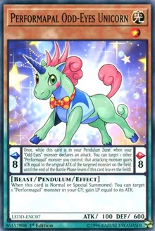 Performapal Odd-Eyes Unicorn [LEDD-ENC07] Common | Exor Games Bridgewater