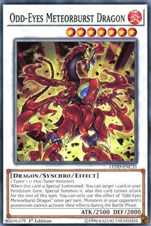 Odd-Eyes Meteorburst Dragon [LEDD-ENC31] Common | Exor Games Bridgewater