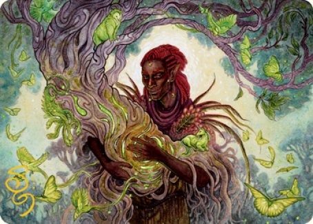 Circle of Dreams Druid Art Card (Gold-Stamped Signature) [Dungeons & Dragons: Adventures in the Forgotten Realms Art Series] | Exor Games Bridgewater