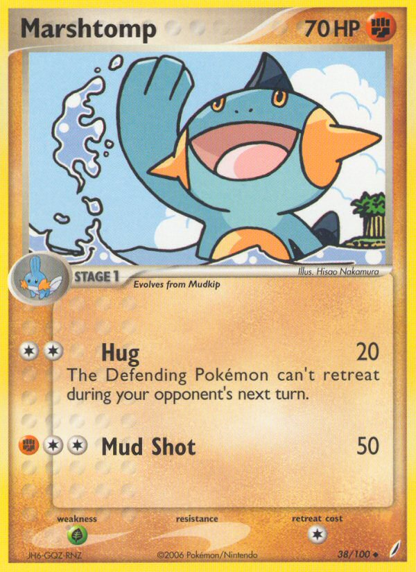 Marshtomp (38/100) [EX: Crystal Guardians] | Exor Games Bridgewater