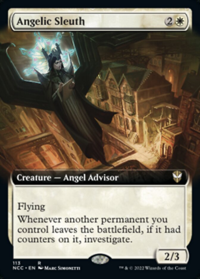 Angelic Sleuth (Extended Art) [Streets of New Capenna Commander] | Exor Games Bridgewater