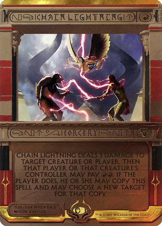 Chain Lightning [Amonkhet Invocations] | Exor Games Bridgewater