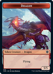 Dragon // Dragon Double-Sided Token [Starter Commander Decks] | Exor Games Bridgewater