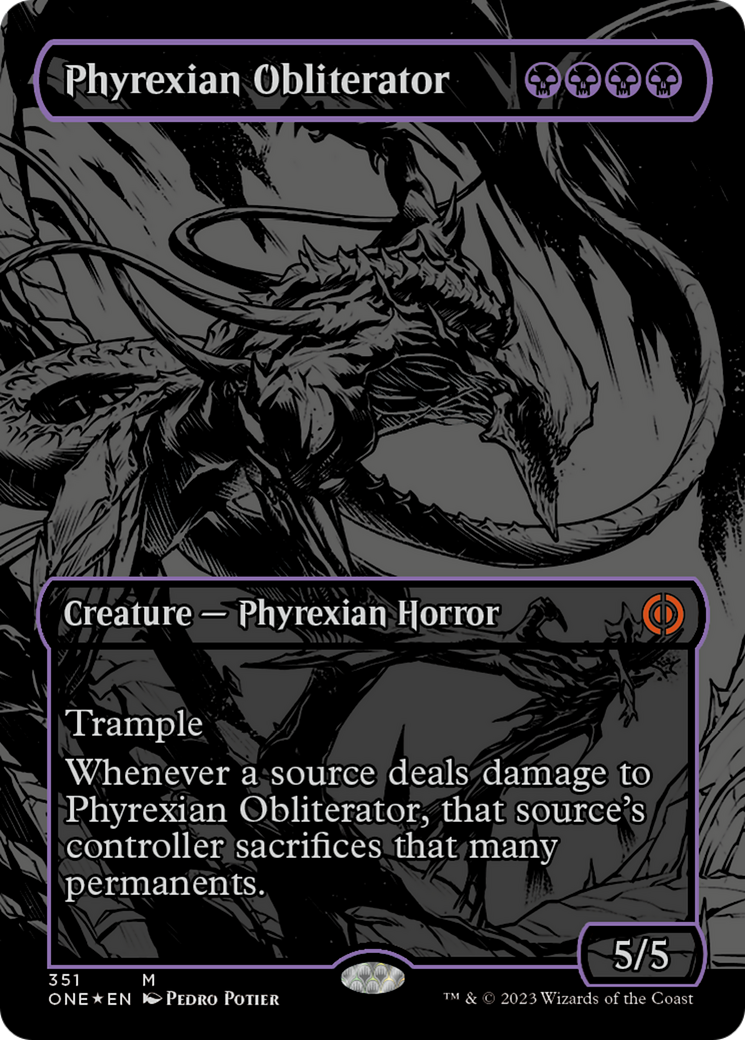 Phyrexian Obliterator (Oil Slick Raised Foil) [Phyrexia: All Will Be One] | Exor Games Bridgewater