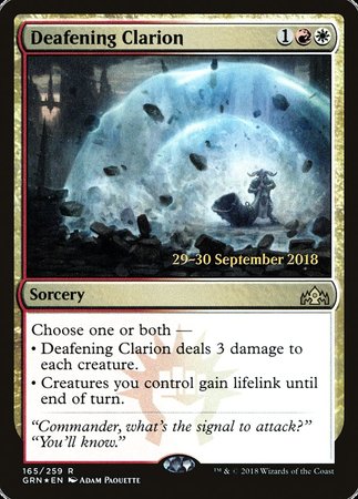 Deafening Clarion [Guilds of Ravnica Promos] | Exor Games Bridgewater