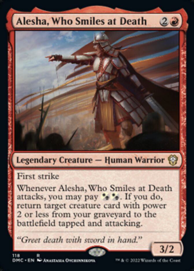 Alesha, Who Smiles at Death [Dominaria United Commander] | Exor Games Bridgewater