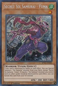 Secret Six Samurai - Fuma [SPWA-EN001] Secret Rare | Exor Games Bridgewater