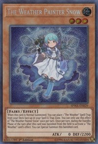 The Weather Painter Snow [SPWA-EN029] Secret Rare | Exor Games Bridgewater