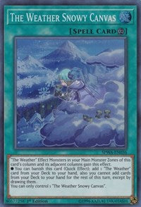 The Weather Snowy Canvas [SPWA-EN036] Super Rare | Exor Games Bridgewater