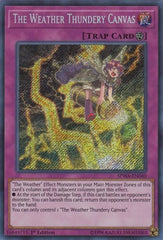 The Weather Thundery Canvas [SPWA-EN040] Secret Rare | Exor Games Bridgewater