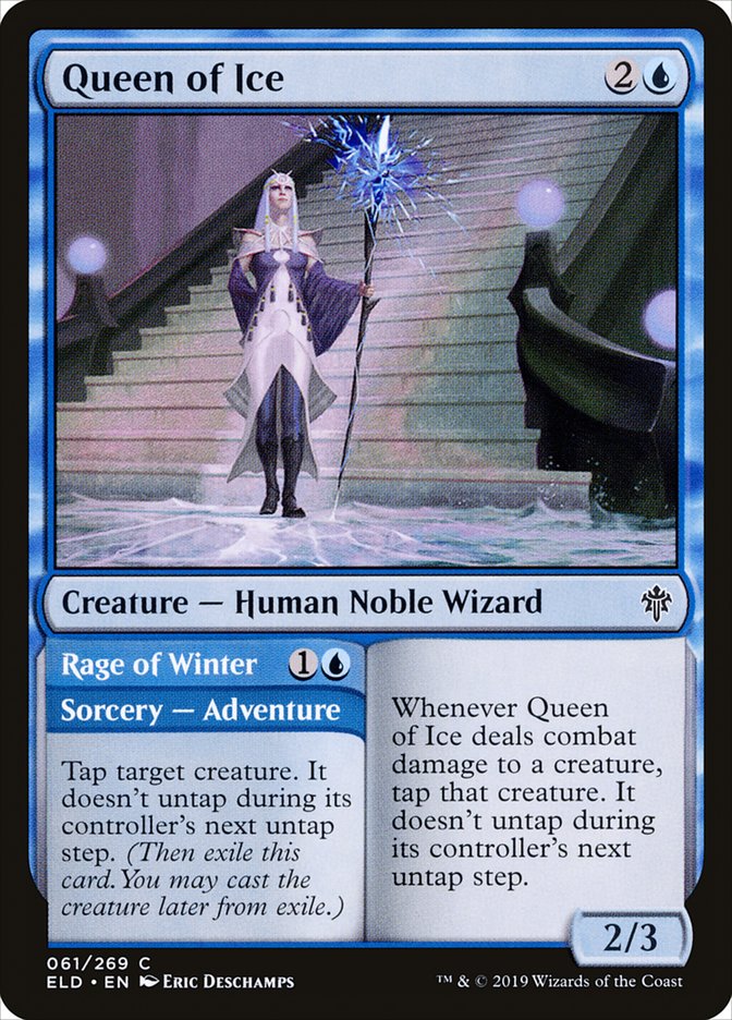 Queen of Ice // Rage of Winter [Throne of Eldraine] | Exor Games Bridgewater