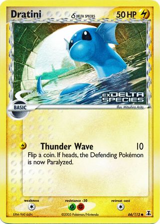 Dratini (66/113) (Delta Species) (Stamped) [EX: Delta Species] | Exor Games Bridgewater