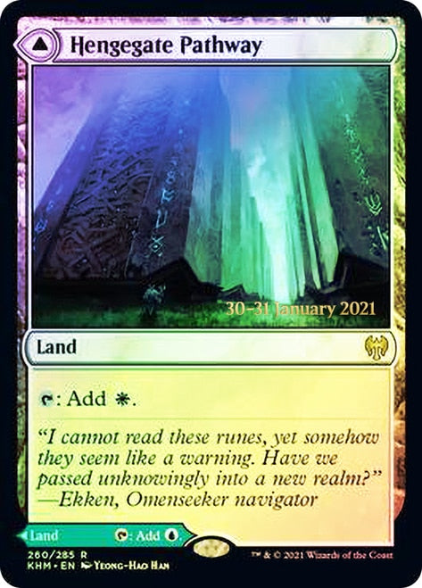 Hengegate Pathway // Mistgate Pathway  [Kaldheim Prerelease Promos] | Exor Games Bridgewater