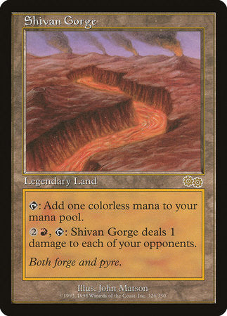 Shivan Gorge [Urza's Saga] | Exor Games Bridgewater