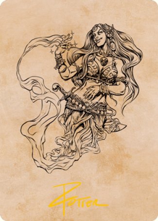 Djinni Windseer (Showcase) Art Card (Gold-Stamped Signature) [Dungeons & Dragons: Adventures in the Forgotten Realms Art Series] | Exor Games Bridgewater
