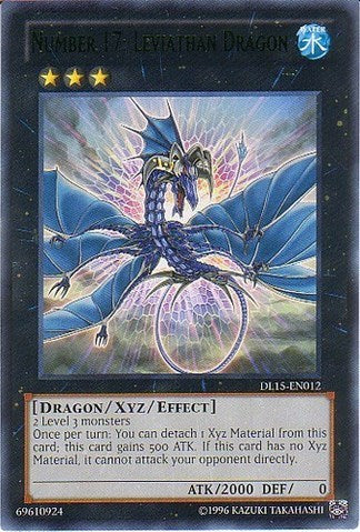 Number 17: Leviathan Dragon (Green) [DL15-EN012] Rare | Exor Games Bridgewater