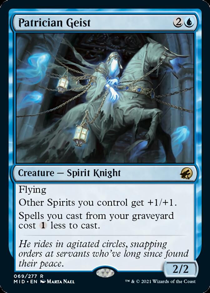 Patrician Geist [Innistrad: Midnight Hunt] | Exor Games Bridgewater