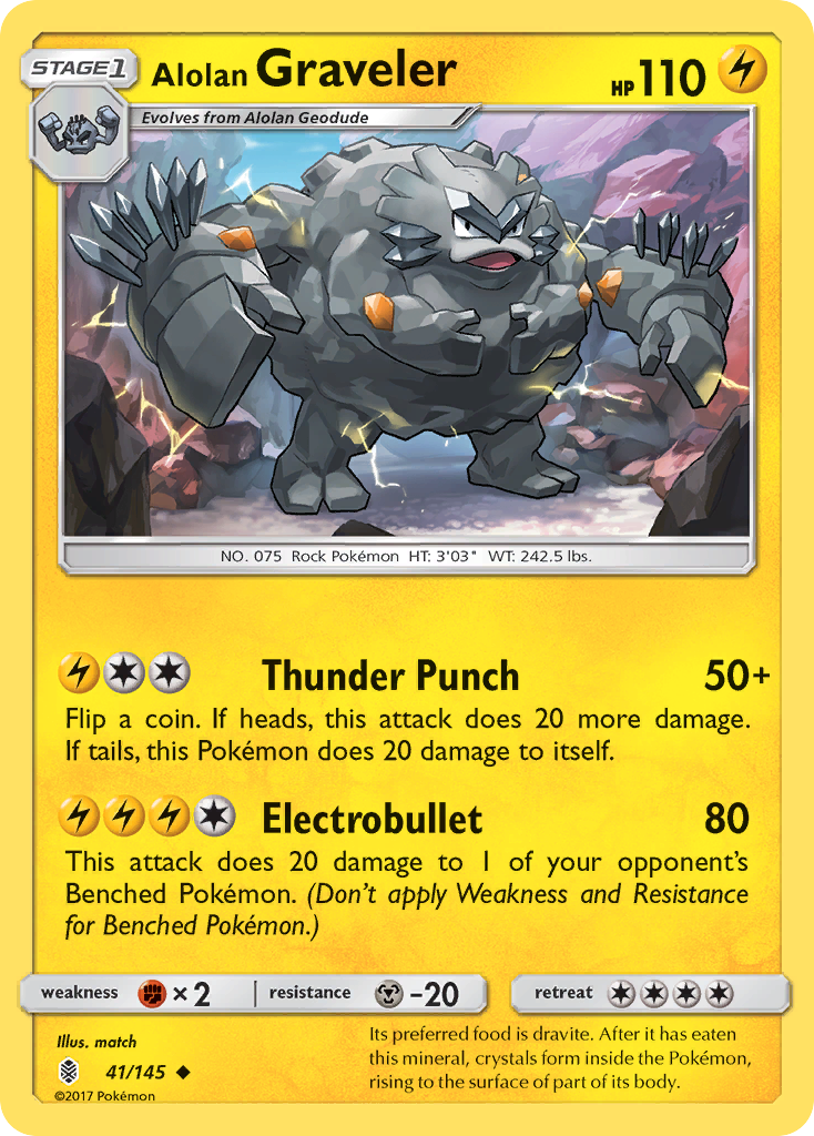 Alolan Graveler (41/145) [Sun & Moon: Guardians Rising] | Exor Games Bridgewater