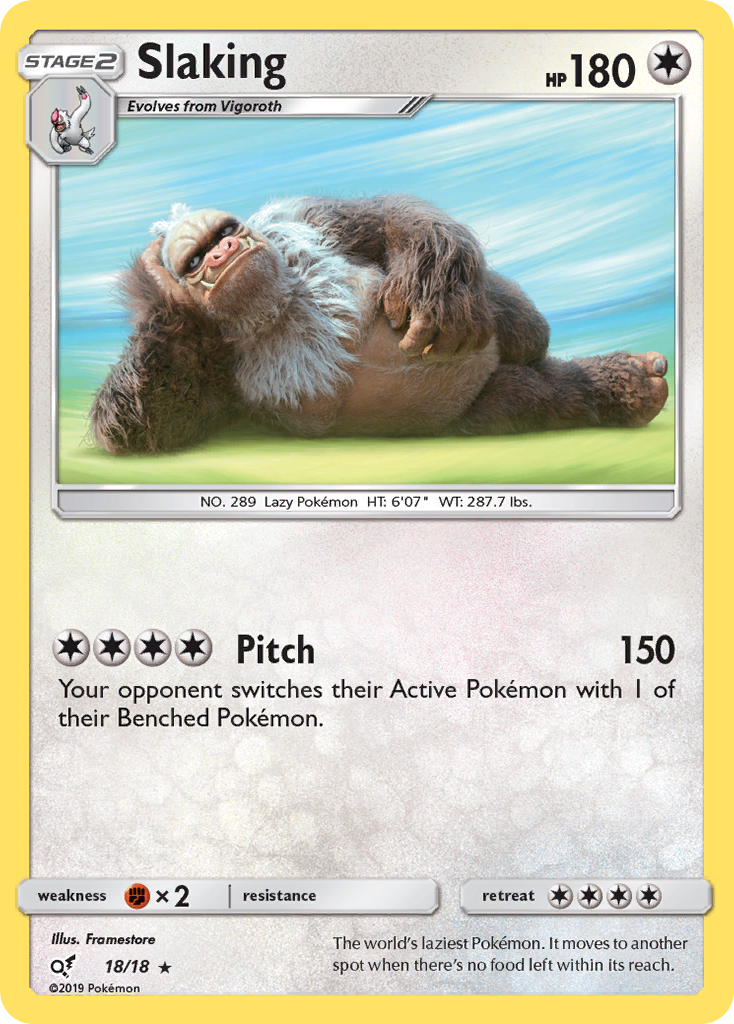 Slaking (18/18) [Sun & Moon: Detective Pikachu] | Exor Games Bridgewater