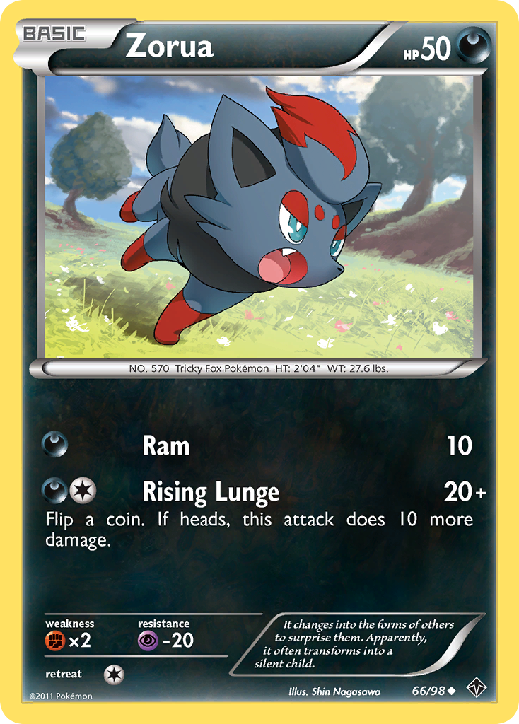 Zorua (66/98) [Black & White: Emerging Powers] | Exor Games Bridgewater