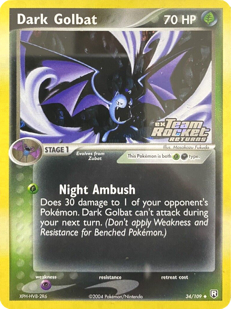 Dark Golbat (34/109) (Stamped) [EX: Team Rocket Returns] | Exor Games Bridgewater