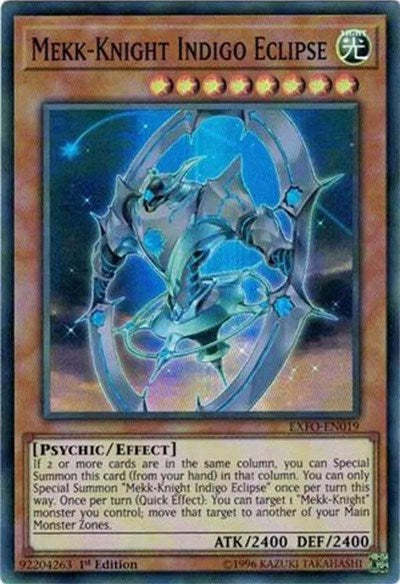 Mekk-Knight Indigo Eclipse [EXFO-EN019] Super Rare | Exor Games Bridgewater