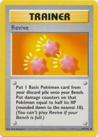 Revive (89/102) [Base Set Shadowless Unlimited] | Exor Games Bridgewater