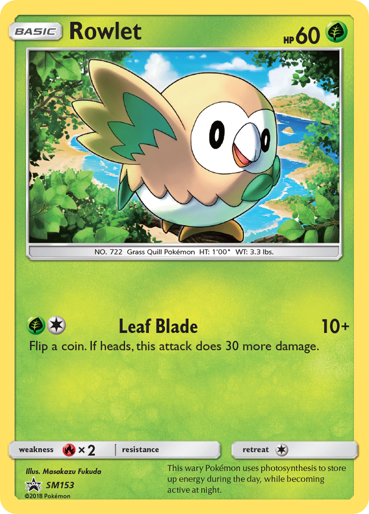 Rowlet (SM153) [Sun & Moon: Black Star Promos] | Exor Games Bridgewater