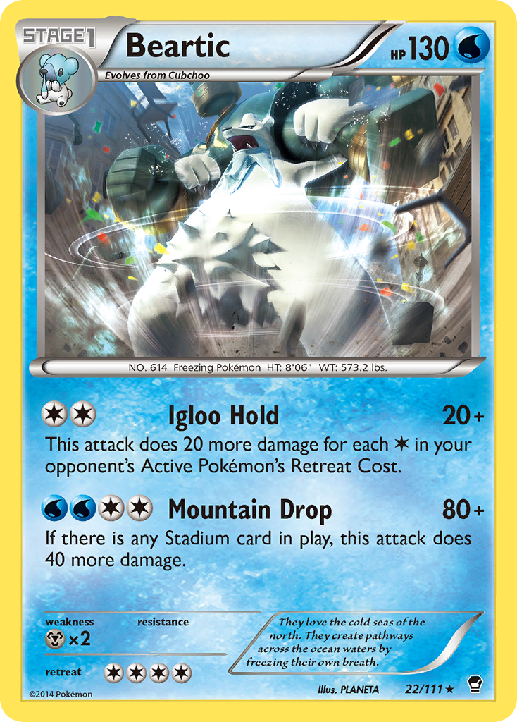 Beartic (22/111) [XY: Furious Fists] | Exor Games Bridgewater