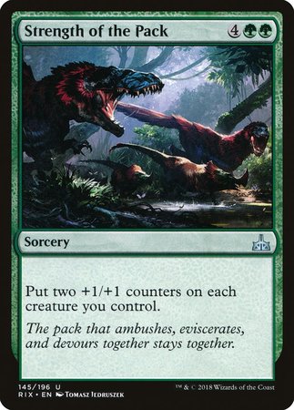 Strength of the Pack [Rivals of Ixalan] | Exor Games Bridgewater