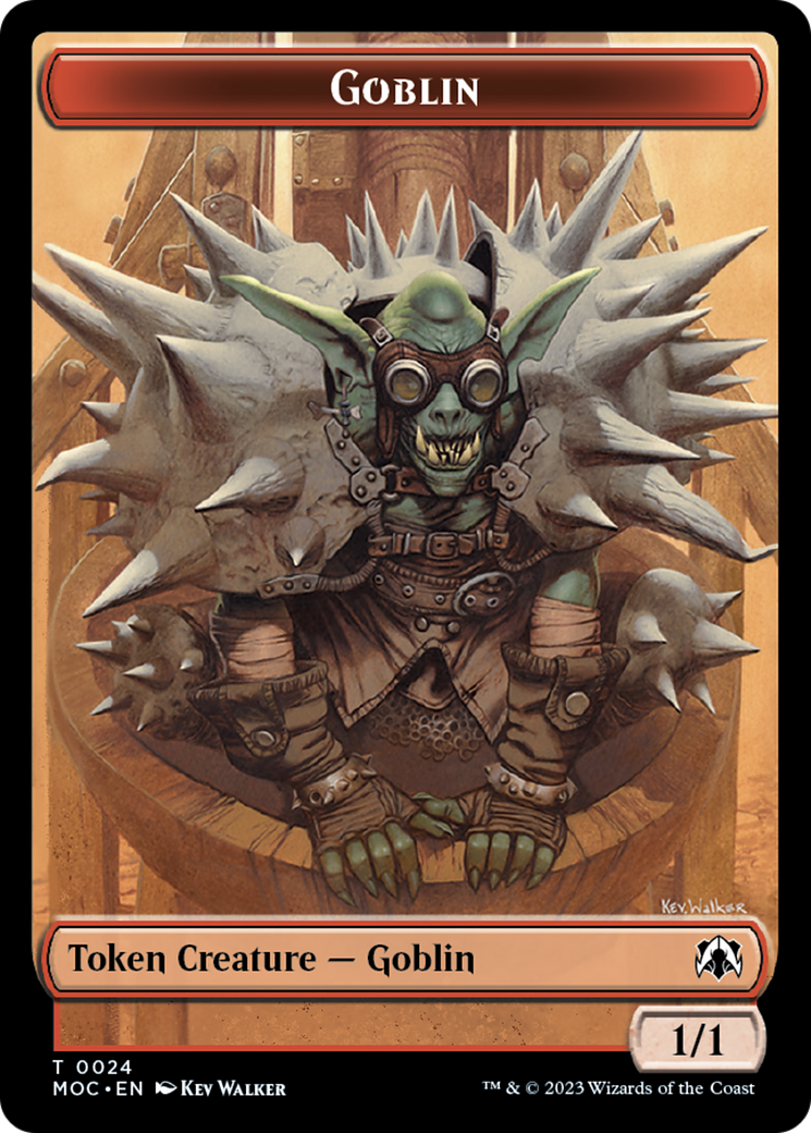 Goblin // Eldrazi Double-Sided Token [March of the Machine Commander Tokens] | Exor Games Bridgewater