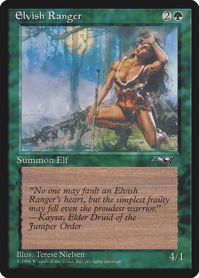 Elvish Ranger (Moon Background) [Alliances] | Exor Games Bridgewater