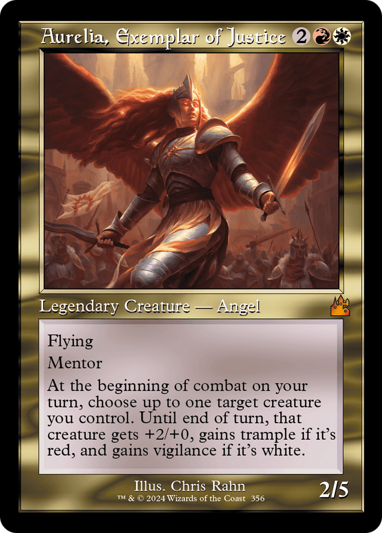 Aurelia, Exemplar of Justice (Retro) [Ravnica Remastered] | Exor Games Bridgewater