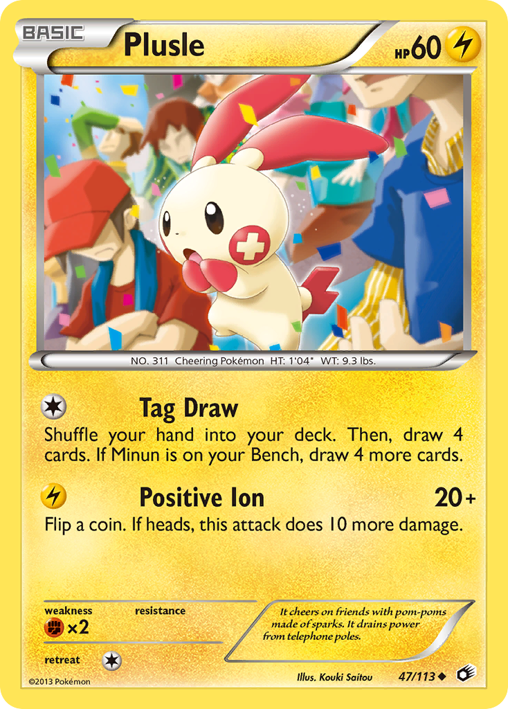 Plusle (47/113) [Black & White: Legendary Treasures] | Exor Games Bridgewater