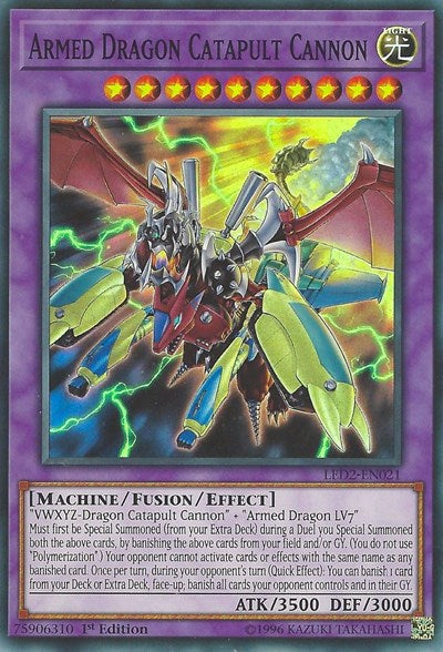 Armed Dragon Catapult Cannon [LED2-EN021] Super Rare | Exor Games Bridgewater