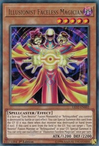 Illusionist Faceless Magician [LED2-EN002] Rare | Exor Games Bridgewater