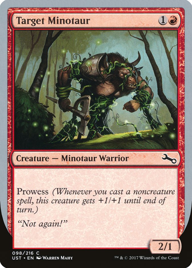 Target Minotaur (Vine Art) [Unstable] | Exor Games Bridgewater