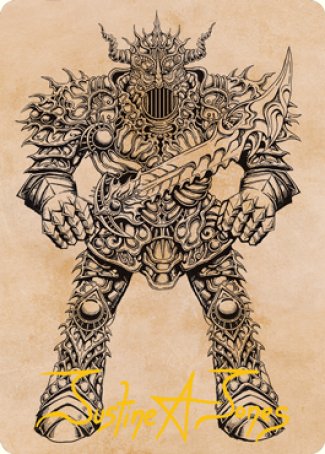 Iron Golem (Showcase) Art Card (Gold-Stamped Signature) [Dungeons & Dragons: Adventures in the Forgotten Realms Art Series] | Exor Games Bridgewater