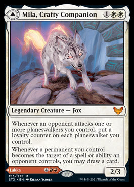Mila, Crafty Companion // Lukka, Wayward Bonder [Strixhaven: School of Mages] | Exor Games Bridgewater